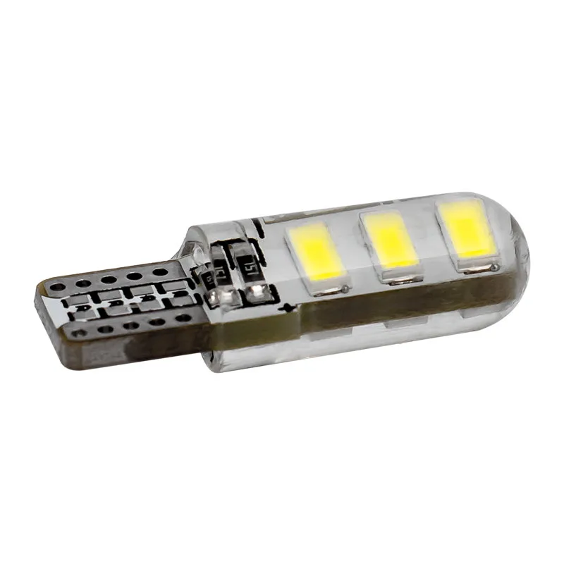 1 шт. T10 W5W силиконовый чехол 6 SMD 5630 5730 светодиодный Стоянкы Автомобилей Автомобиля