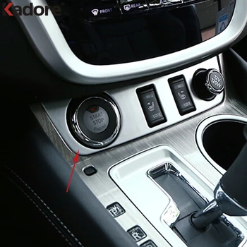 

For Nissan Murano 2015-2018 Matte Cigarette Lighter Heat Switch Cover Inner Control Start Stop Engine System Case Accessories