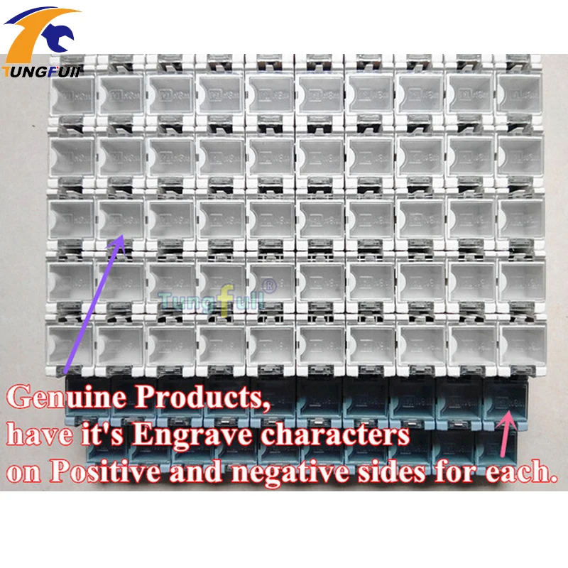 100pcs SMD SMT component container storage boxes electronic case kit 25 x 31.5 x 21.6mm factory price
