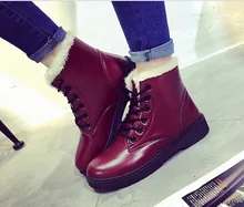 Wholesale boots in winter female short boots and velvet warm cotton shoes with Martin boots factory
