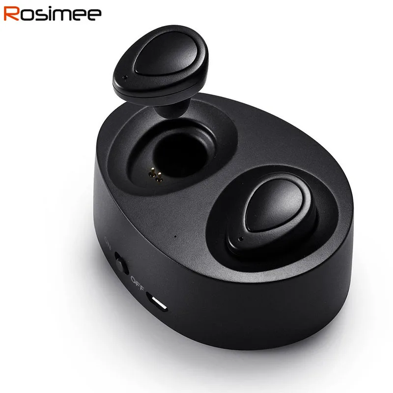 K2 Dual V4.1 Bluetooth Headphones with Built in Mic and Charging Case