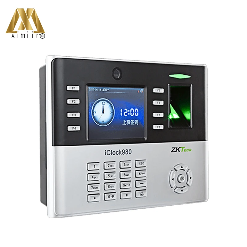 

New Arrival iClock980 Biometric Fingerprint Time Attendance System And Access Control With Camera ZK Fingerprint Time Recorder