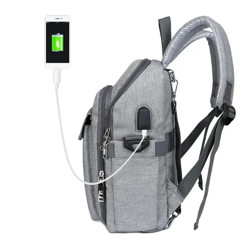 Водонепроницаемый мумия пеленки сумки многофункциональная сумка обеденный стул USB порт материнства кормящих сумки детские подгузники путешествия рюкзак