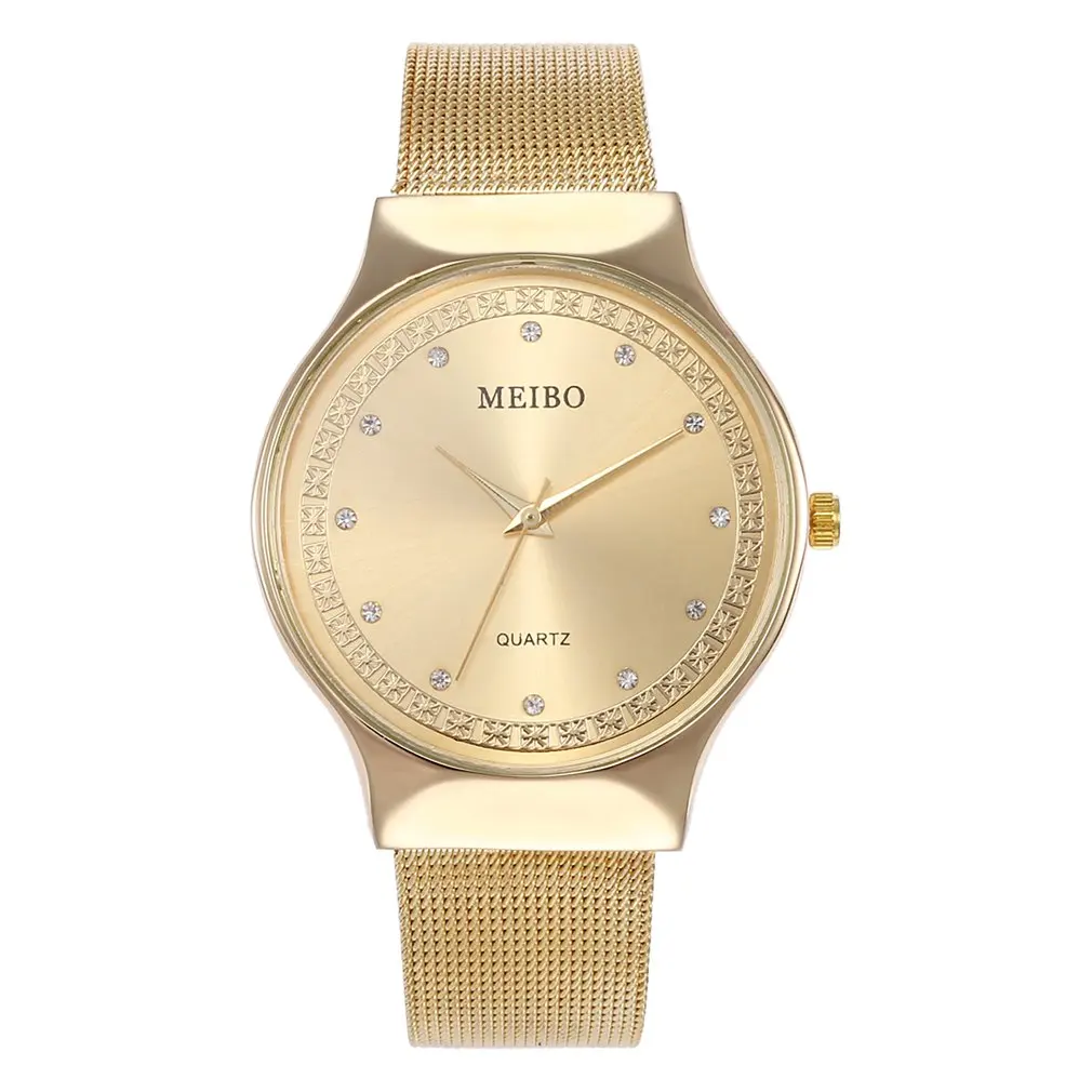 Классические цветные наручные часы с Круглым Циферблатом из нержавеющей стали