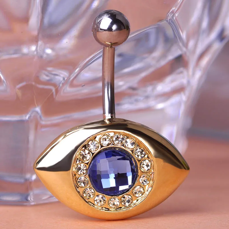 Illuminati Piercing Body Jewelry Rhinestone Crystal Eyes Navel Amp Bell