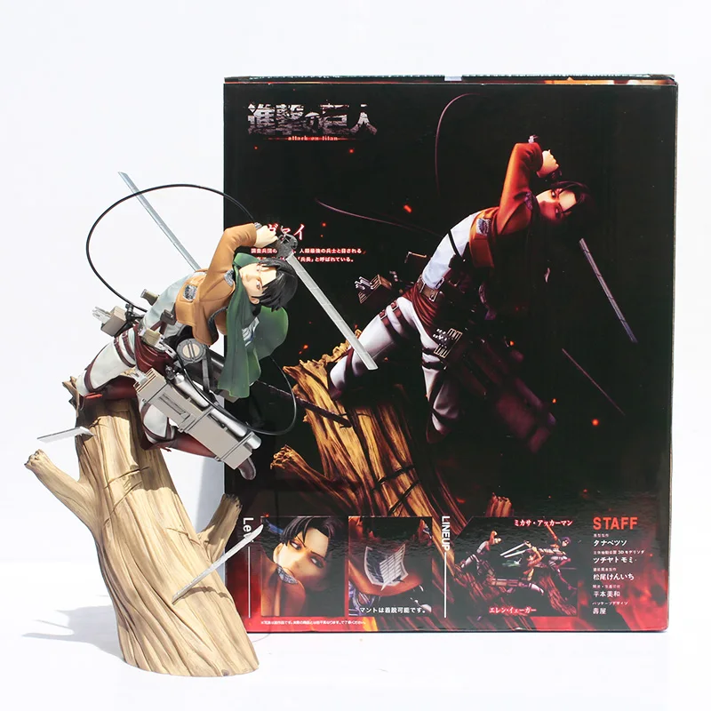 11 &quot28 см Kotobukiya ARTFX J атака на Титанов Levi Rivaille 1/8 масштаб предварительно окрашенная
