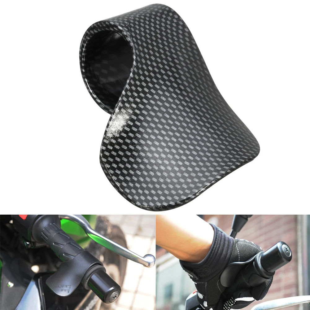 Throttle Cruise Control For Motorcycle Handle Carbon Motorcycle Throttle Rest Cruise Aid Control Grips Cramp Buster Rocker#0713