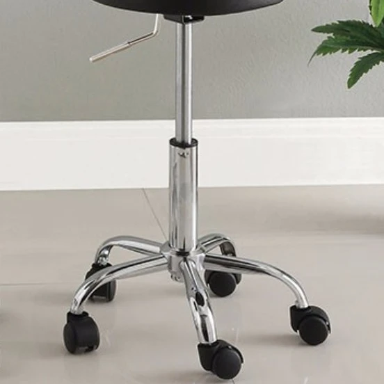 Stylish Space Saving Contemporary Office Stool, Black