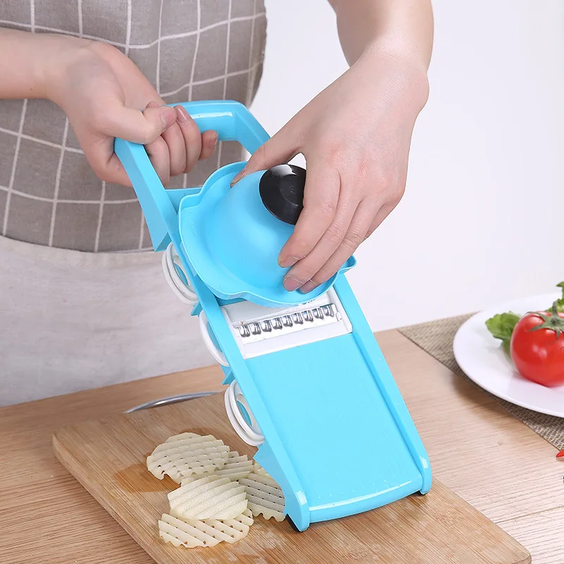 

FOURETAW Mandoline Peeler Grater Vegetables Cutter tools with 4 Blade Carrot Grater Onion Vegetable Slicer Kitchen Accessories