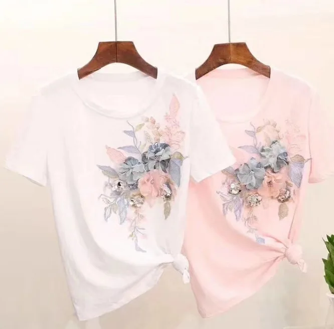 3d flowers beaded patches for clothing 4