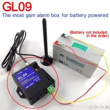 Портативный на батарейках беспроводной GSM SMS сигнализация контроллер 8CH охранная беспроводная GSM сигнализация Домашняя безопасность GL09