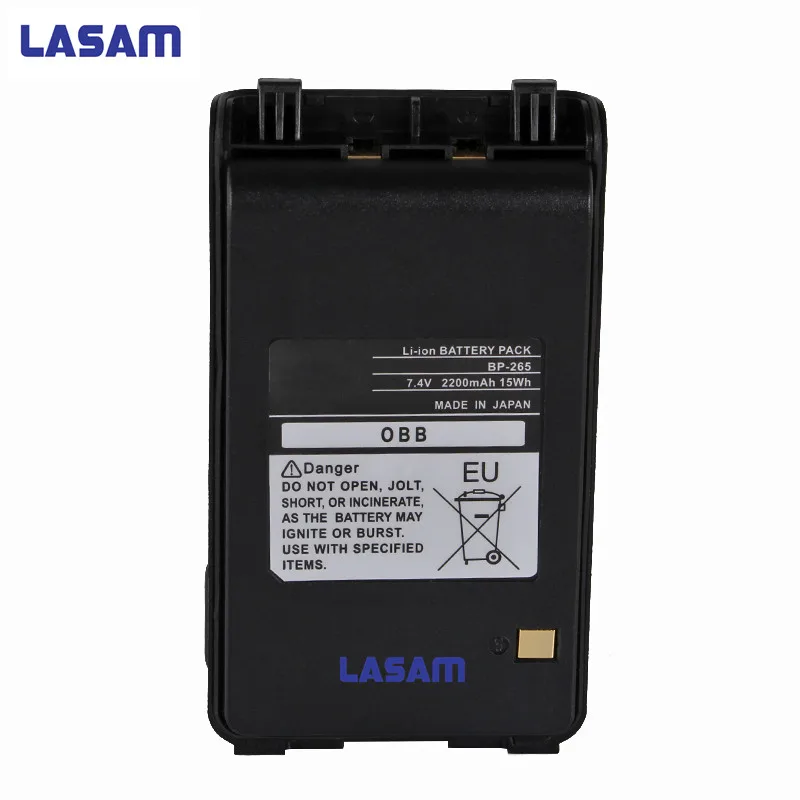 Lasam bp-265 7.4 В 2200 мАч литий-ионный Батарея пакет для IC-V80E/ic-f3001/ic-f4001 ic-f3002 ic-f4003, ic-4101/f4108d портативная рация