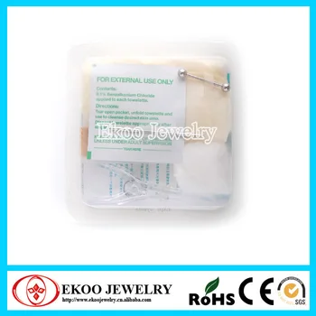 

Professional Tongue Ring Body Piercing Needle Kit Body Piercing Sets Lot of 10pcs