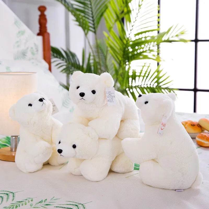 

Cute White Bear Plush Polar Bear Toy Kids Playmate Stuffed Animal Doll Plush Animal Toy Gift for Children