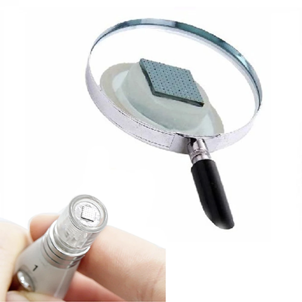 Микроиглы ручка мезороллер для кожи инструмент нано для удаления черных точек Массажер для ухода за кожей лица инструмент для удаления пятен с 1 иглой