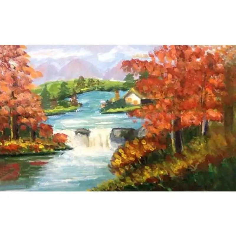 Diy Digital Oil Painting By Numbers Paint Drawing Coloring By Number