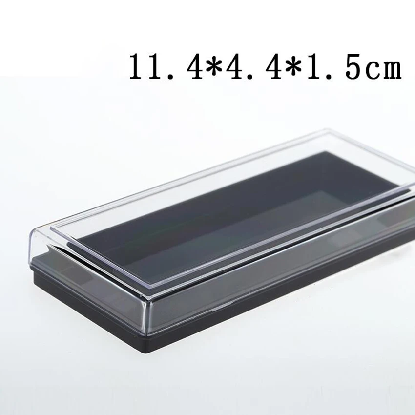 Прозрачный пластиковый ящик для хранения коллекции продукт упаковку корпус mini чехол для подарка 12*5*2 мм