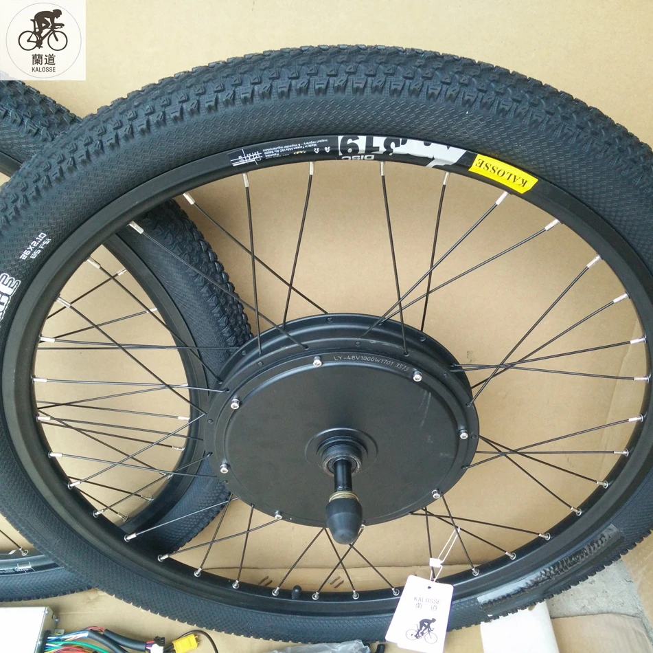Cheap Kalosse Fedex  Free shipping 20/26/27.5/29/700C  Electric bike wheels  48V 1500W Bicycle  bicycle Electric motor 2