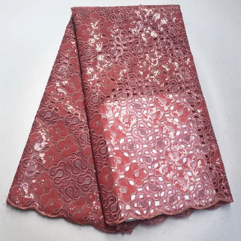 Красивое сердце дизайн handcut Африканское кружево органза ткань с большим количеством блестящих блесток вышивка для вечернего платья AD638 - Цвет: onion