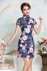 История Шанхай 2019 комбинированное хлопковое Ципао платье в традиционном китайском стиле Одежда восточные платья в китайском стиле Ципао 14