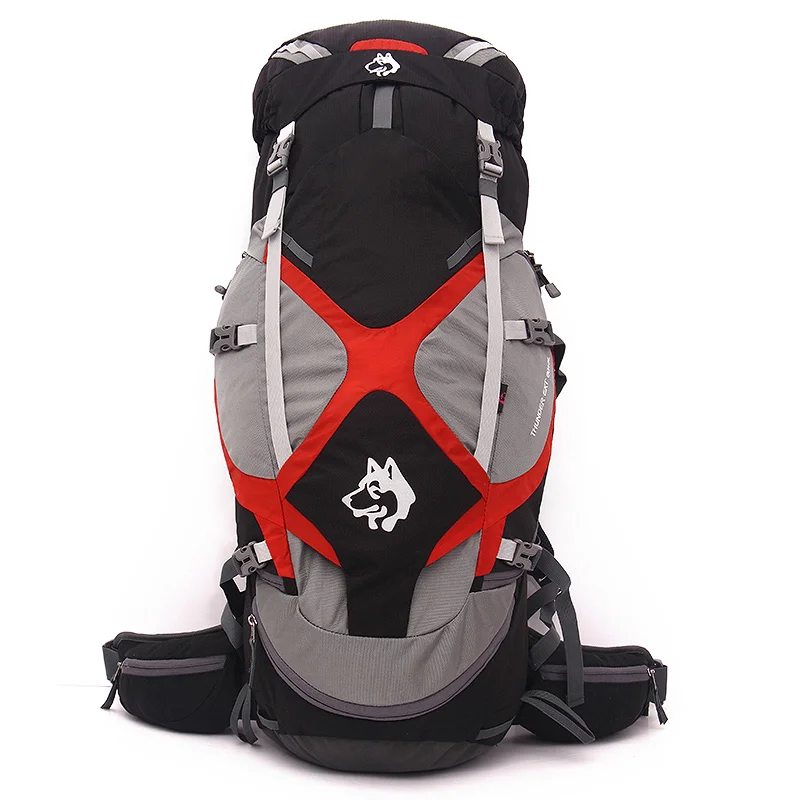 Высокое качество 65L открытый рюкзак походный Треккинг Рюкзак Molle сумки для туризма путешествия горный кемпинг рюкзаки сумка - Цвет: Черный цвет