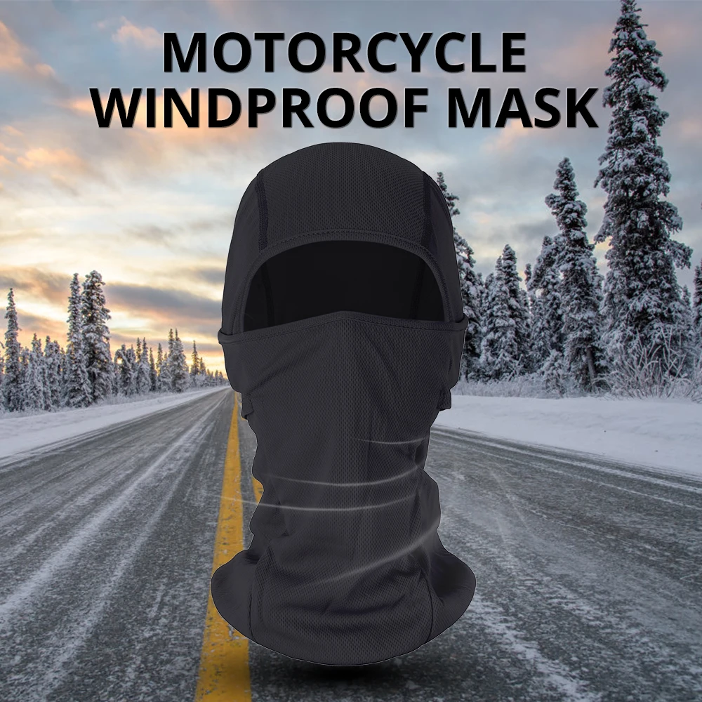 HEROBIKER мотоциклетная маска для лица Мужская Балаклава мото теплая ветрозащитная