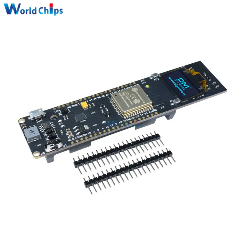 Модуль макетной платы ESP32 OLED дисплей 0 96 дюйма литиевая батарея 18650 Wi Fi Bluetooth экран