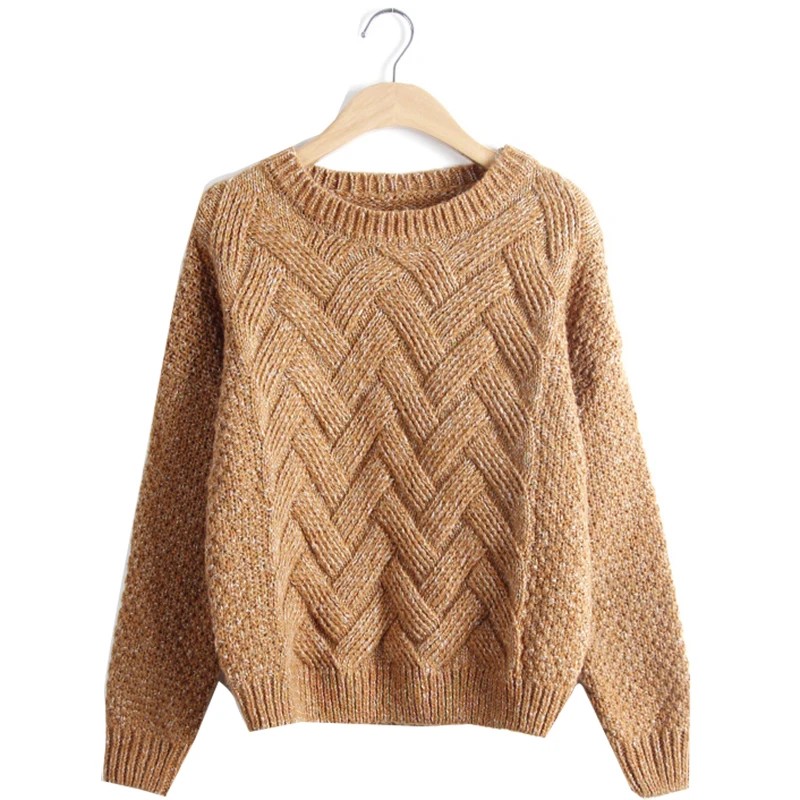 

2019 Spring Models Sweater Women Loose Large Size Round Neck Female Clothing Knitted Sweaters And Pullovers Vestidos MMY169333