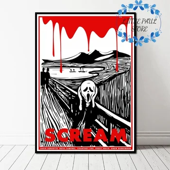 

Classic Movie SCREAM Abstract Art Canvas Poster Wall Picture for Living Room No Frame
