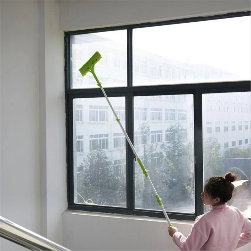Telescopic Foldable Handle Cleaning Glass Sponge Mop Cleaner Window Extendable multi-function Wear-resistant Creative C0419#30  11