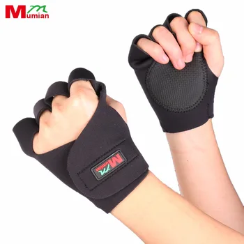 

2018 Wrist Wraps Wristband Volleyball Mumian 1 Pair Sports Fitness Cycling Hand Finger Brace Support Wrap Gloves - Freeshipping