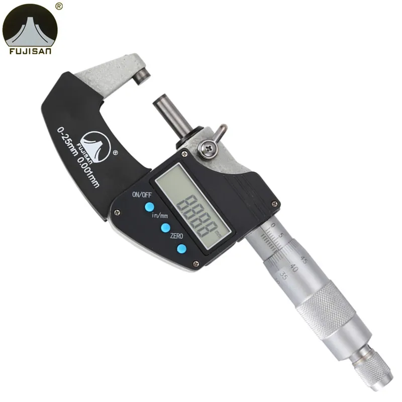 Buy FUJISAN Digital Micrometer 0 25mm 0.001mm Metric