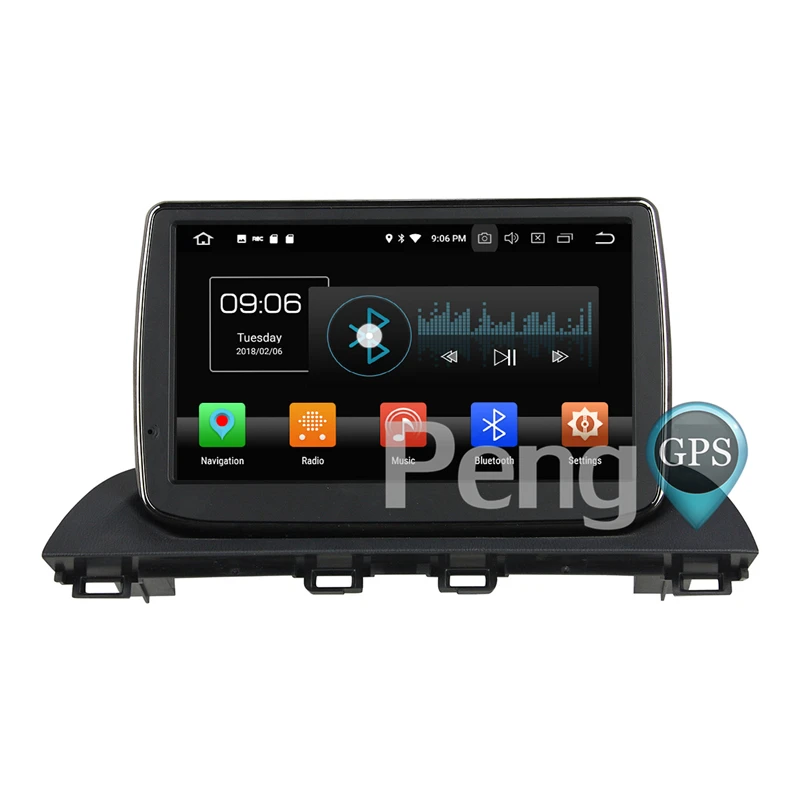 Perfect 4G+32G Octa Core 2 Din Stereo Android 8.0 Car Radio for Mazda 3 Axela 2014  GPS Navigation CD DVD Player Bluetooth headunit 6