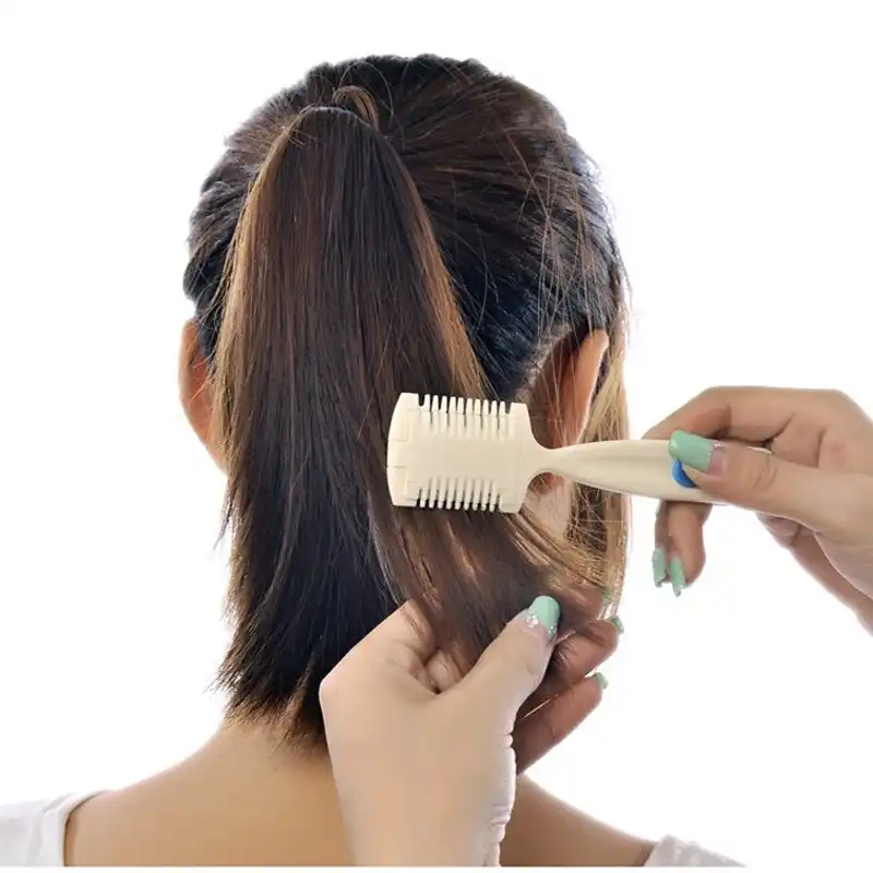 Durable Hair Cutting Trimmer Comb Razor Blade Comb For Thinning