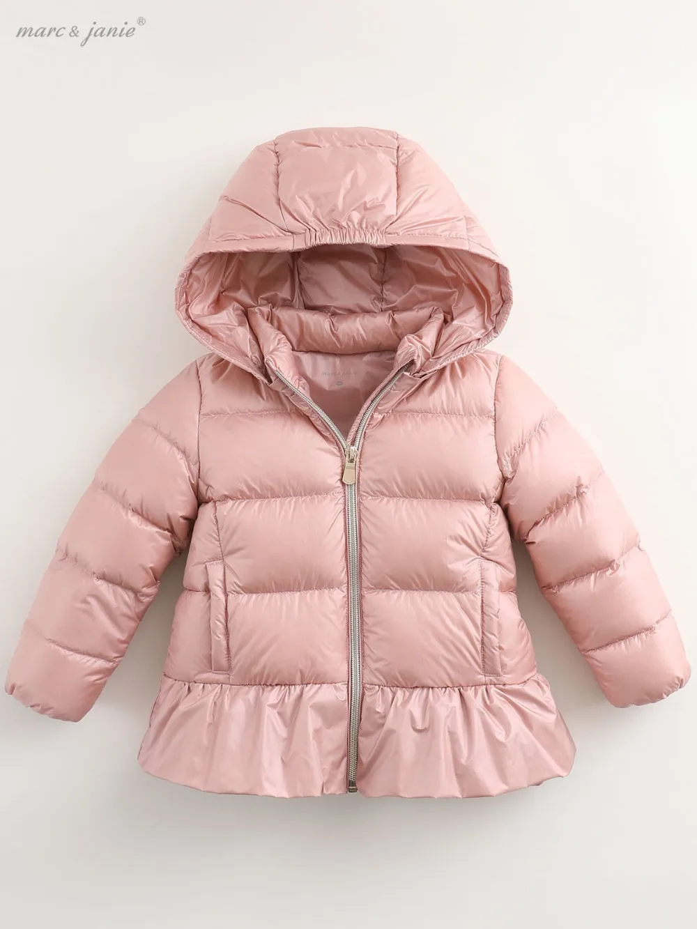 

Girls Winter Down Jacket Kids Solid White Duck Down Coat Girls Hooded Warm Thick New Down Jacket Girls Clothing Pink Grey