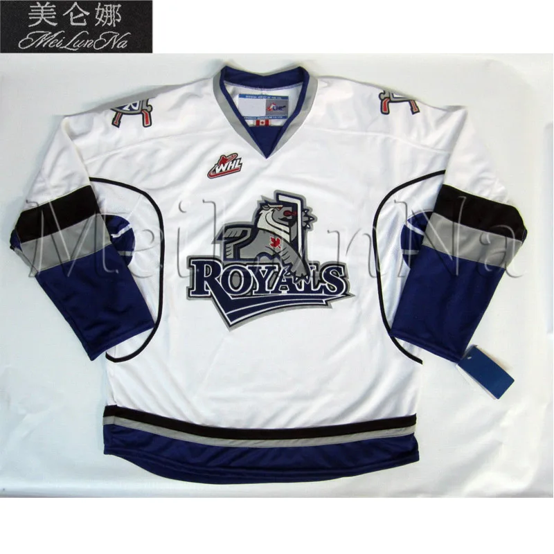 MeiLunNa Customize WHL Victoria Royals Jerseys Joe Hicketts 4 Ralph Jarratt 17 Tyler Soy 29 Reddekopp Sewn On Any Name NO. Size