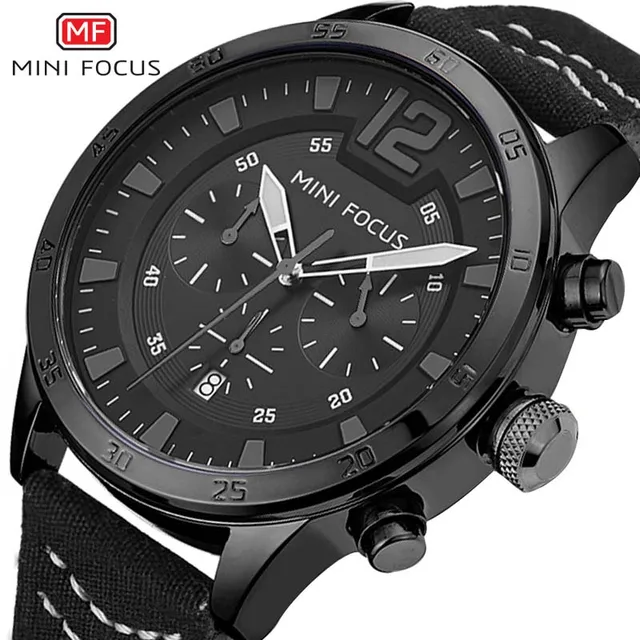 $US $15.76  Men's Casual Sport Quartz Watch Minifocus Luxury Military Army Auto Date Nylon Strap Men Watches Fa