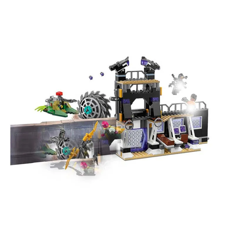 07106 466pcs Super Heroes Avengers Figures Corvus Glaive Thresher Attack Building Block Compatible Legoings 76103 Brick Toy