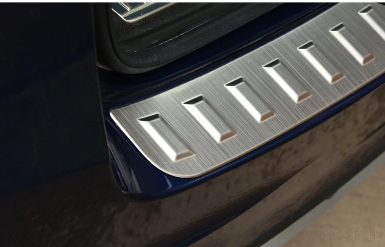 Нержавеющая сталь внешний задний багажник бампер Накладка порога Нержавеющая сталь Авто аксессуары для Mercedes Benz GLC