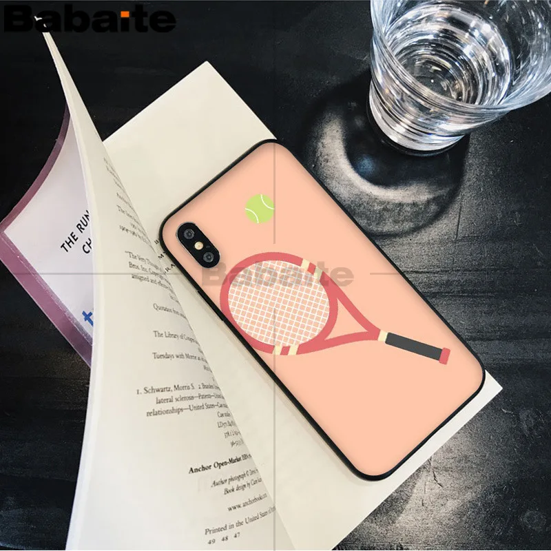 Babaite спорта тенниса рукоделие принт рисунок телефона чехол для Apple iPhone 8 7 6 6S Plus X XS MAX 5 5S SE XR чехол - Цвет: 3