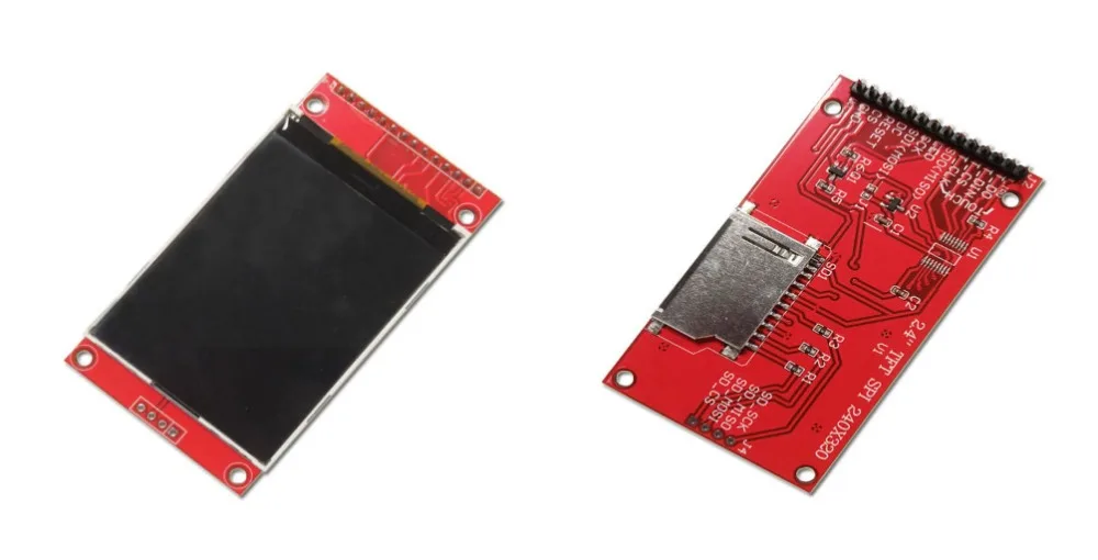 

2.4" 2.4 inch 240x320 SPI TFT LCD Serial Port Module 5V/3.3V PCB Adapter Micro SD Card ILI9341 LCD Display White LED