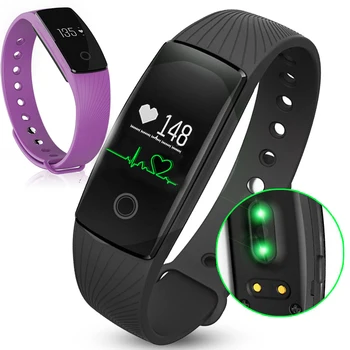 

2018 New ID107 Bluetooth 4.0 Fitness Tracker Heart Rate and Sleep Monitor Creative Watches Simple Colorful Smart Wrist Watch Men