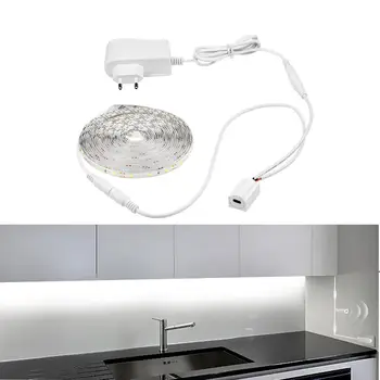 

12V LED Kitchen Cabinet Lamp Hand Wave Motion Sensor Switch Strip Light Hand Sweep Scan Backlight Bedroom cupboard Wardrobe Lamp