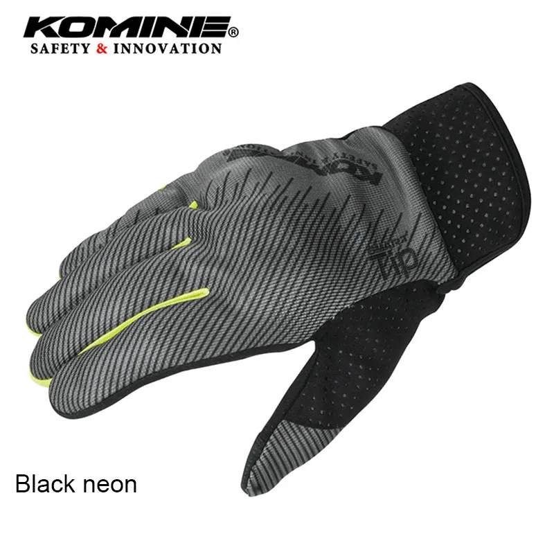 KOMINE, сенсорный экран, дышащие, унисекс, мотоциклетные перчатки, летние, дышащие, для езды на мотоцикле, защитное снаряжение, Нескользящие, Guantes перчатки