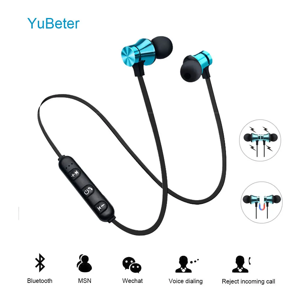 

YuBeter Wireless Earphones Bluetooth Earbuds Sport Neckband Wireless Headsets Sweatproof Noise Reduction Earpieces Built-in Mic