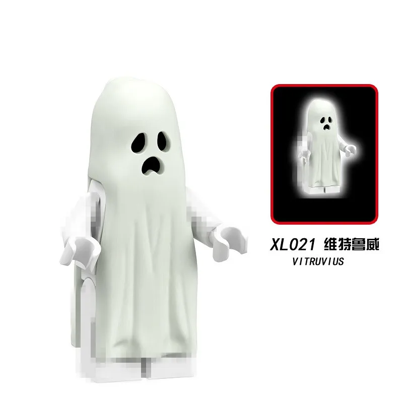 

Single Sale The Horror Theme Movie Halloween Moonlight Glow Ghost Sally Zombie Bricks Building Blocks Children Gift Toys Hobbies
