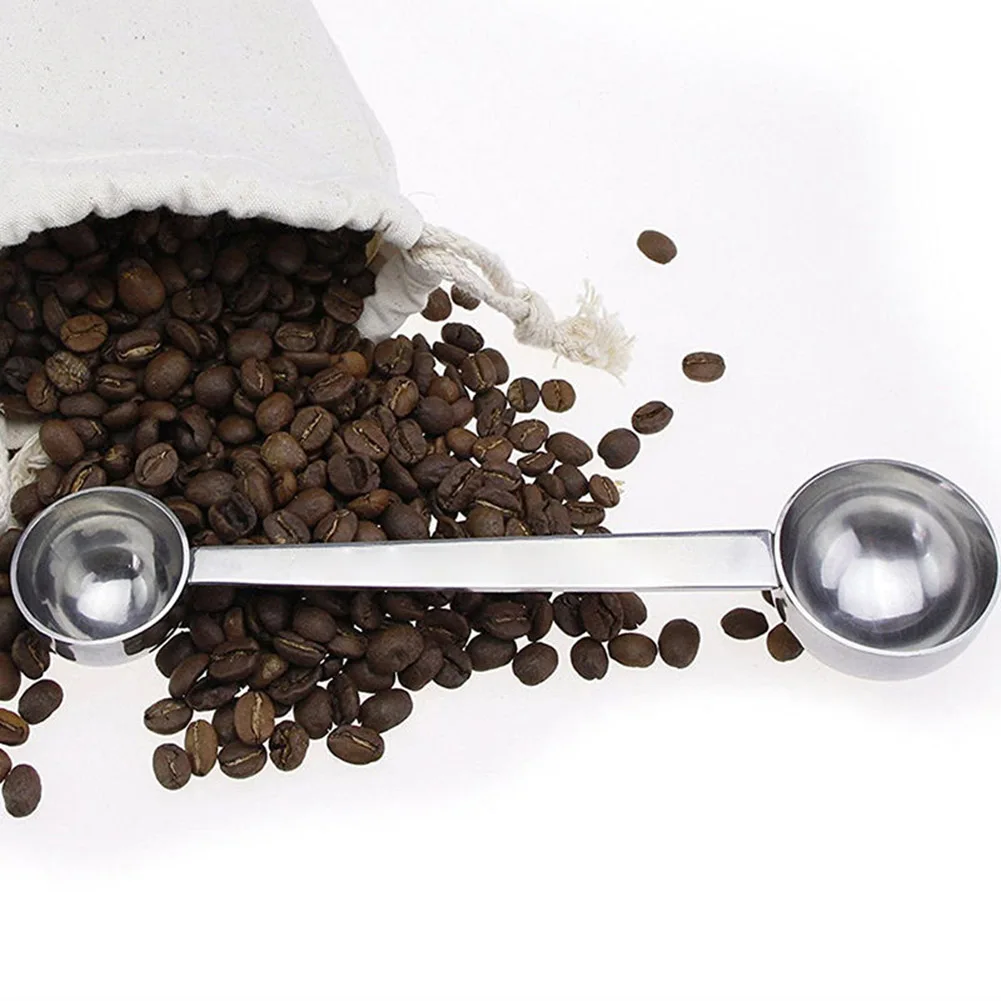 

Double Side Measuring Spoon Stainless Steel Coffee Scoop Tablespoon Tool UD88