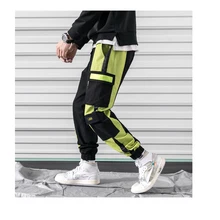 Мужские лоскутные брюки карго Лето мужские с большими карманами Ankel jogger брюки хип хоп Уличная одежда комбинезоны спортивные брюки