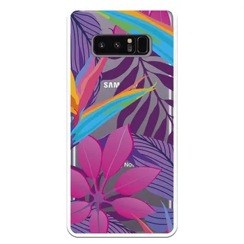 

WP017 Leaves costume drawing stand case for Samsung Galaxy Note 8