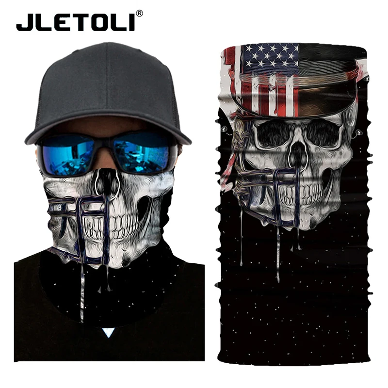 

JLETOLI Breathable Cycling Scarf Bicycle Headbands Men Seamless Sport Headwear Bike Bandana Outdoors Fishing Skiing Hiking Mask